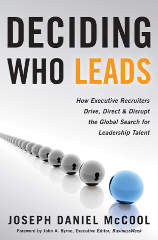 Deciding Who Leads by Joseph Daniel McCool - Book Cover