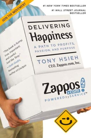 Delivering Happiness by Tony Hsieh - Book Cover