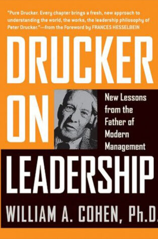 Drucker on Leadership by William A. Cohen, Ph.D. - Book Cover