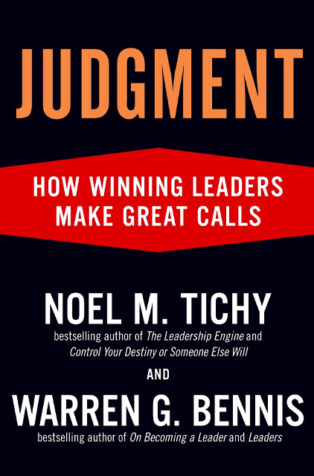 Judgment by Noel Tichy, - Book Cover