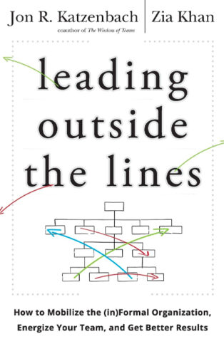 Leading Outside the Lines by Jon R. Katzenbach, - Book Cover