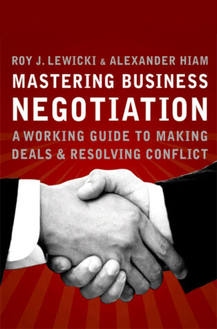 Mastering Business Negotiation by Alexander Hiam, - Book Cover