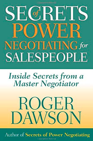 Secrets of Power Negotiating for Salespeople by Roger Dawson - Book Cover