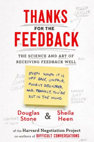 Thanks for the Feedback by Douglas Stone, - Book Cover